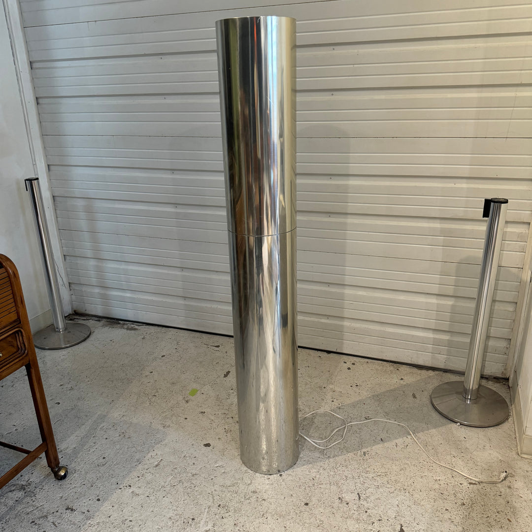 Cylindrical Chrome Lamp as-is