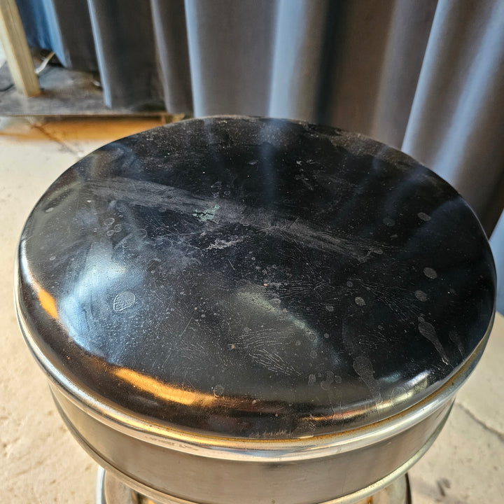 Black Vinyl Stool