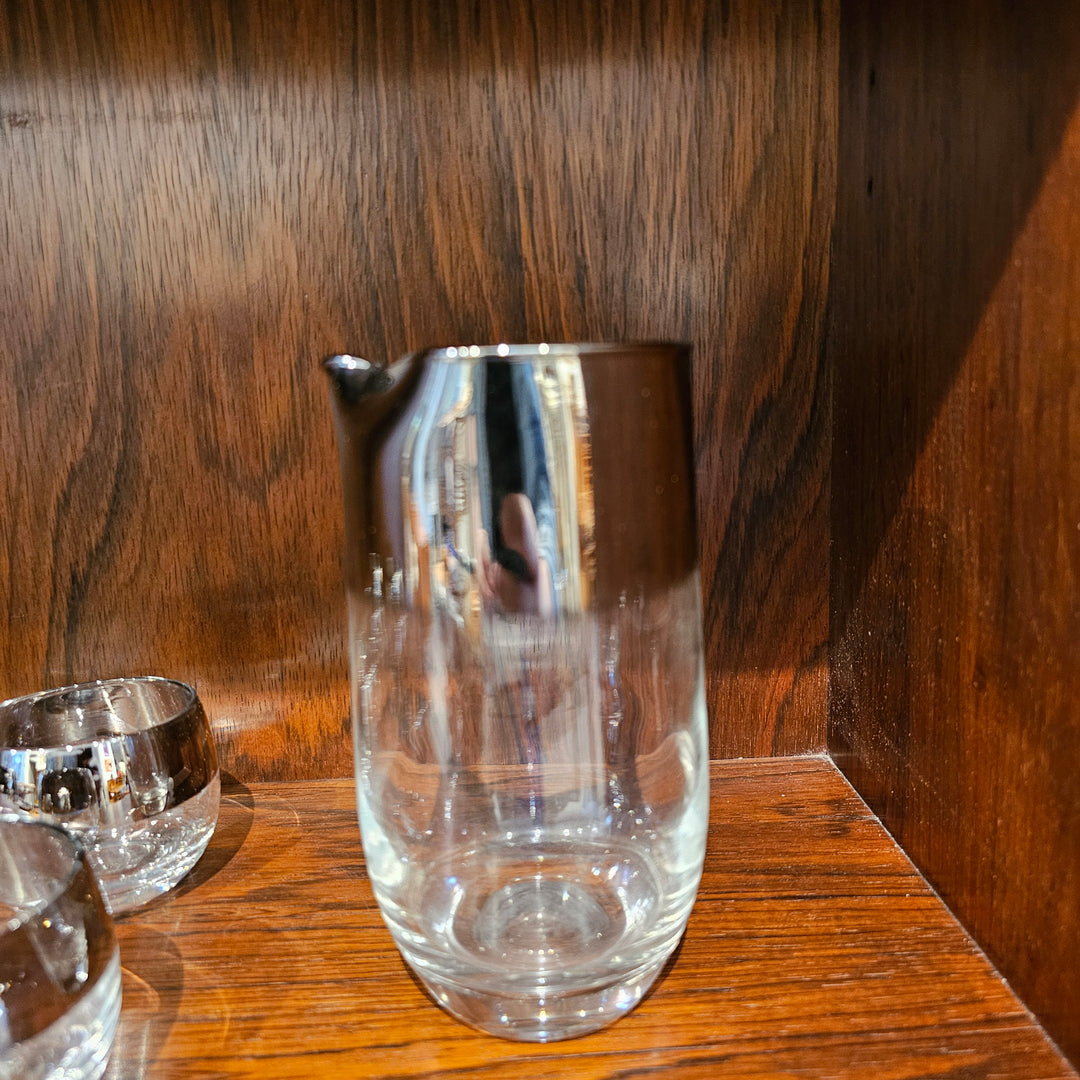 Silver Rim Drinkware Set