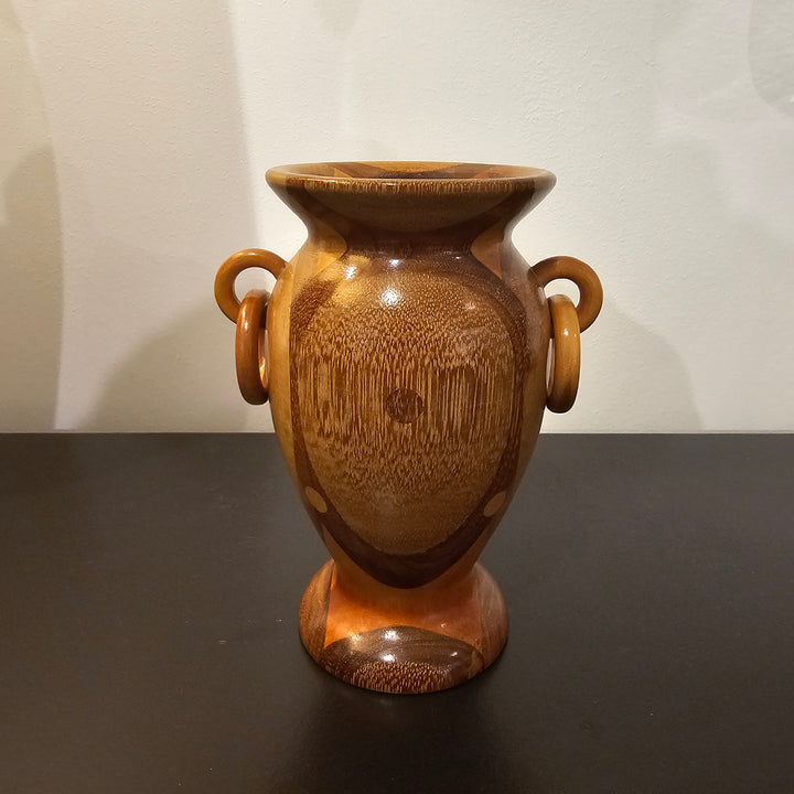 Artistan Made Wood Vase / Candle Holder