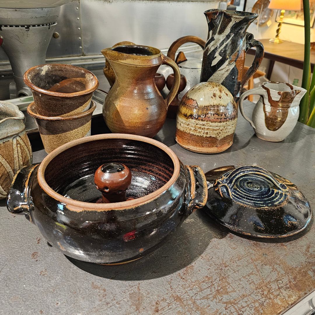 Pottery Covered Casserole Dish