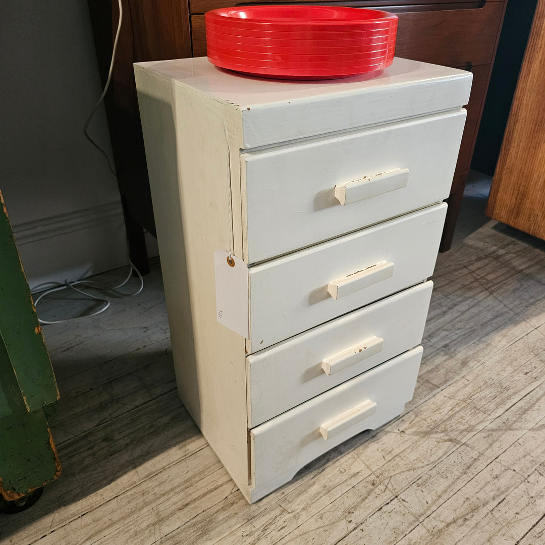 Petite White Chest of Drawers