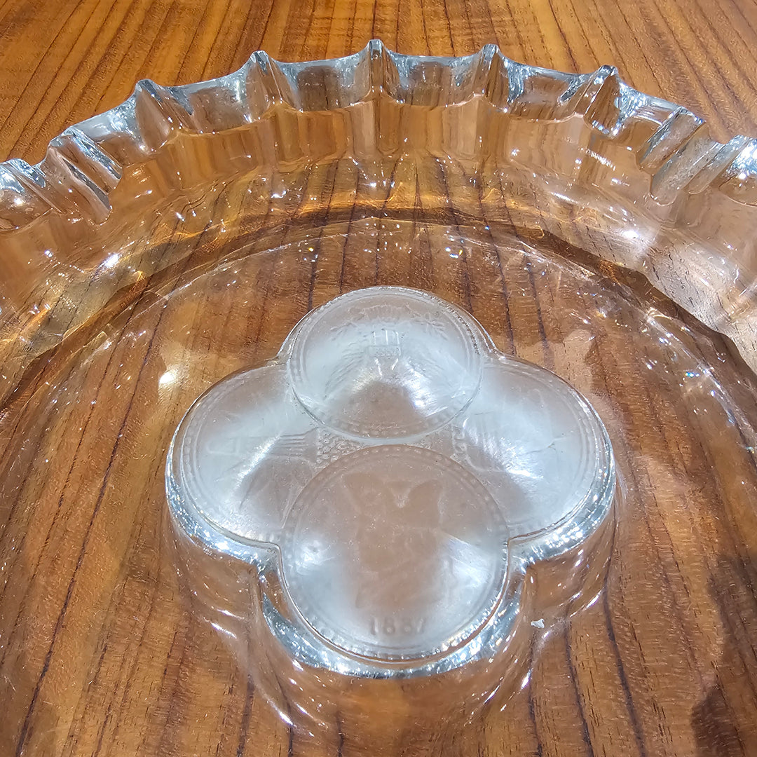 1940's Fostoria Coin Glass Ashtray (Clear)