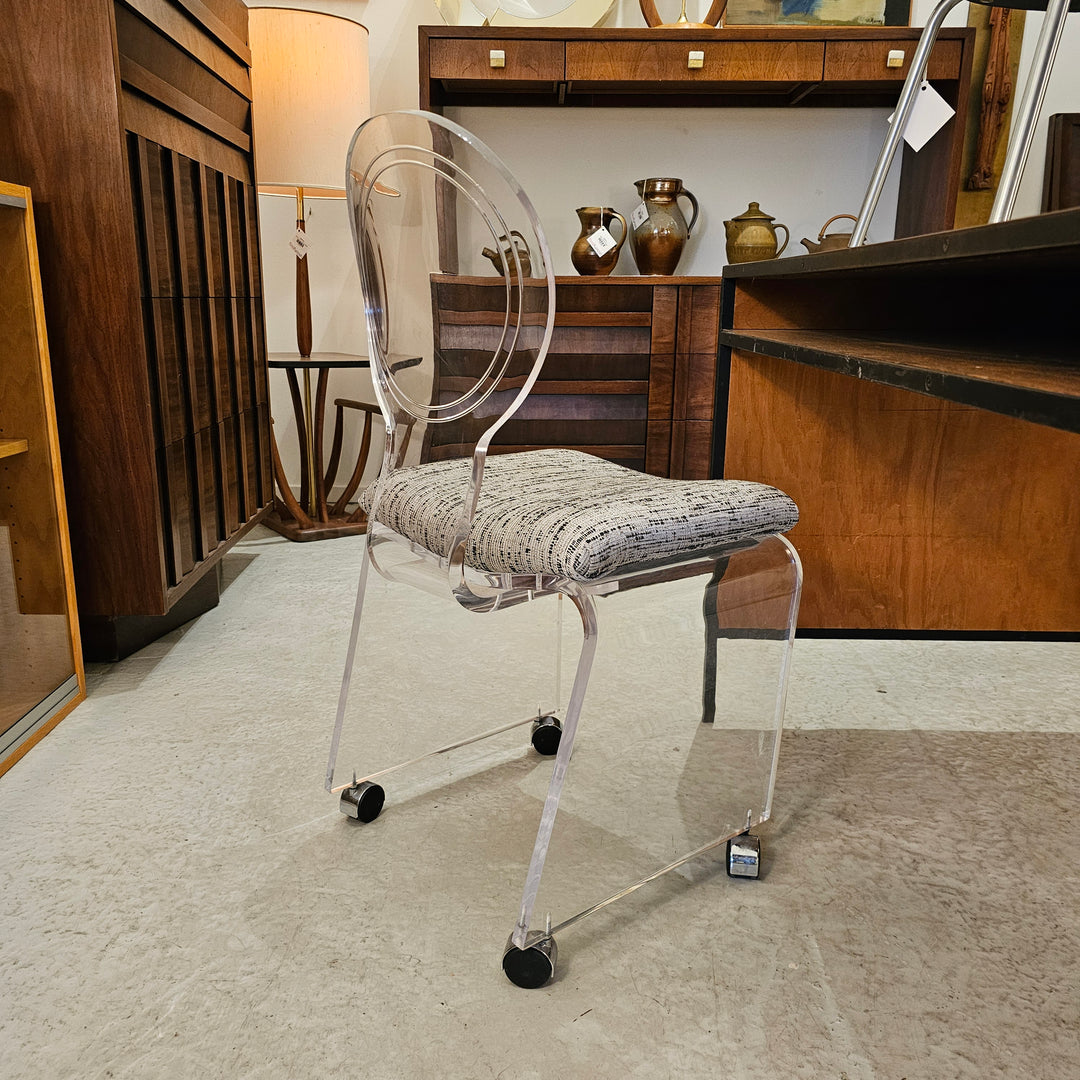 Vintage Lucite Vanity Side Chair