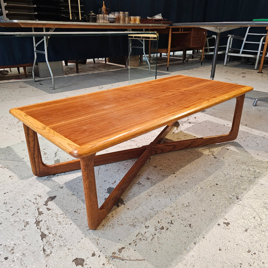 Lane Perception Walnut & Oak Coffee Table