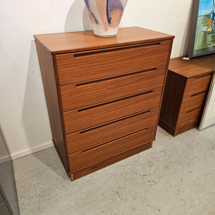 Torring Danish Teak High Boy Dresser