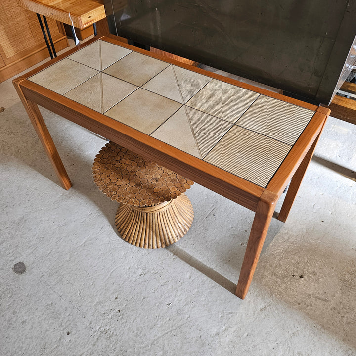 Gangso Mobler Danish Teak Tile Top Console Table