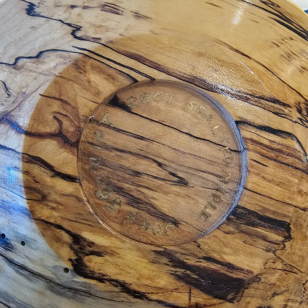 Handmade Spalted Maple Wood Bowl