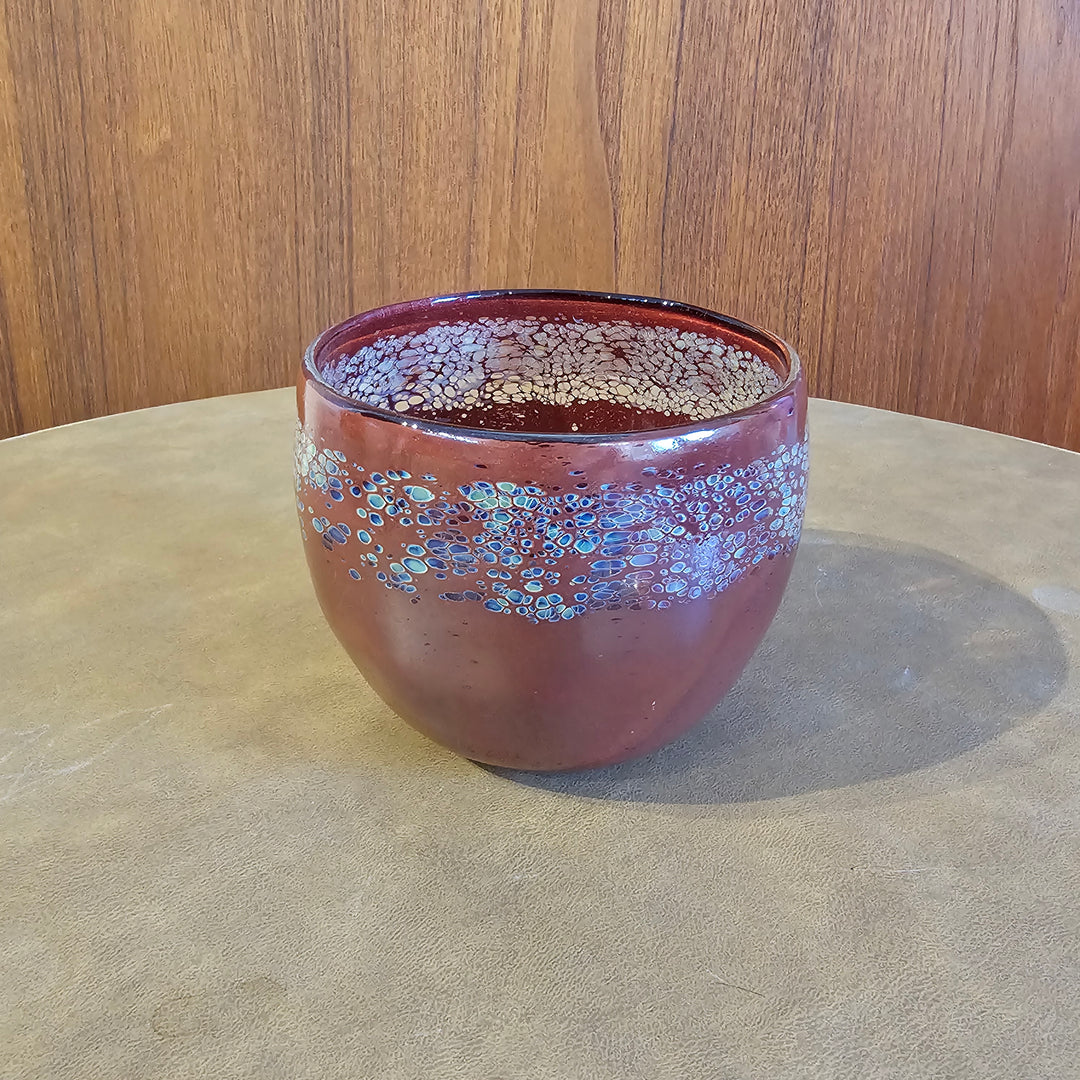 Red Studio Glass Bowl