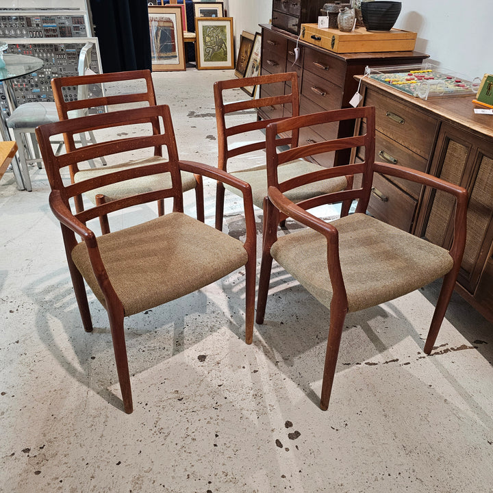 Niels Moller Danish Model 78 & 62 Teak Dining Chairs (4)