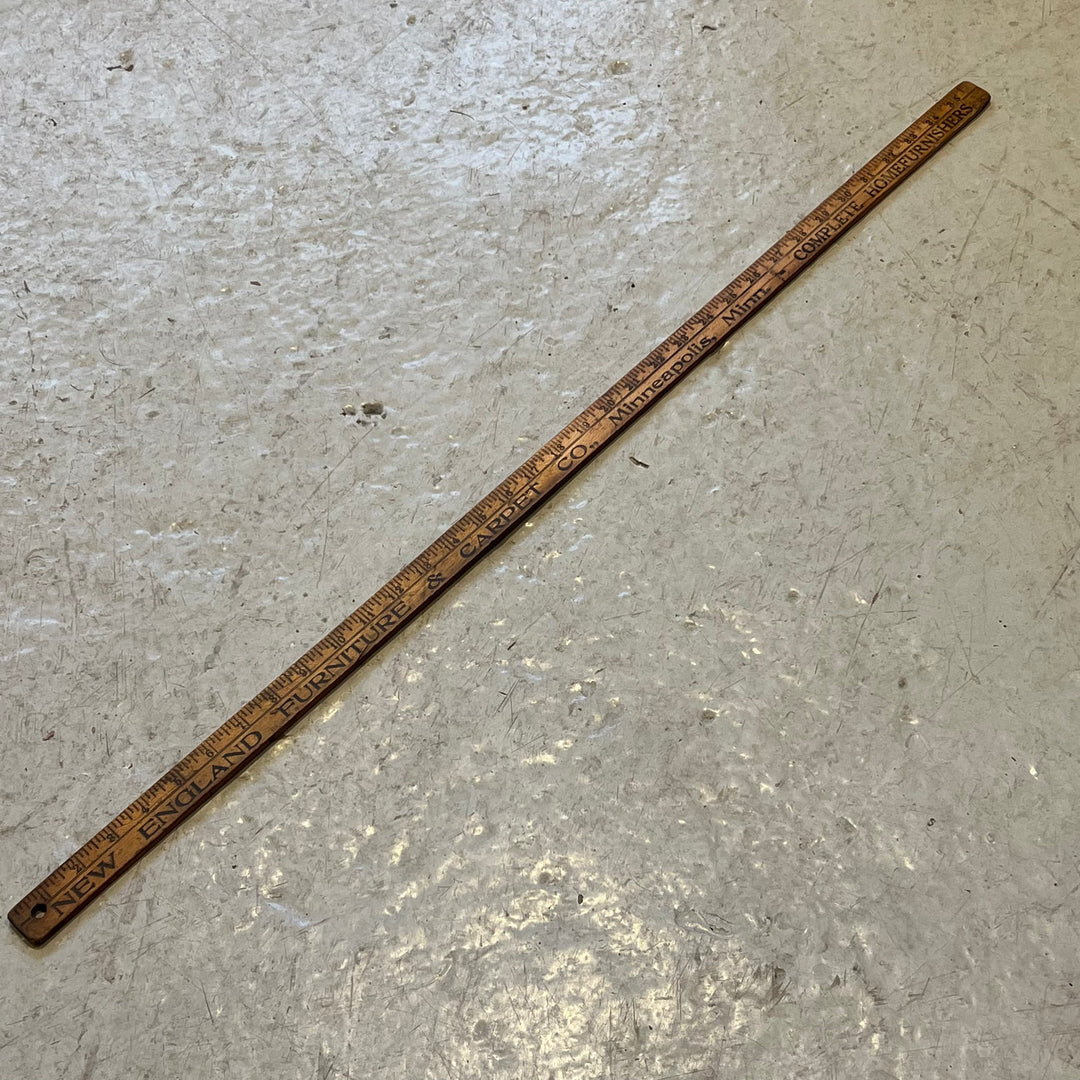 Vintage New England Furniture Wood Yardstick