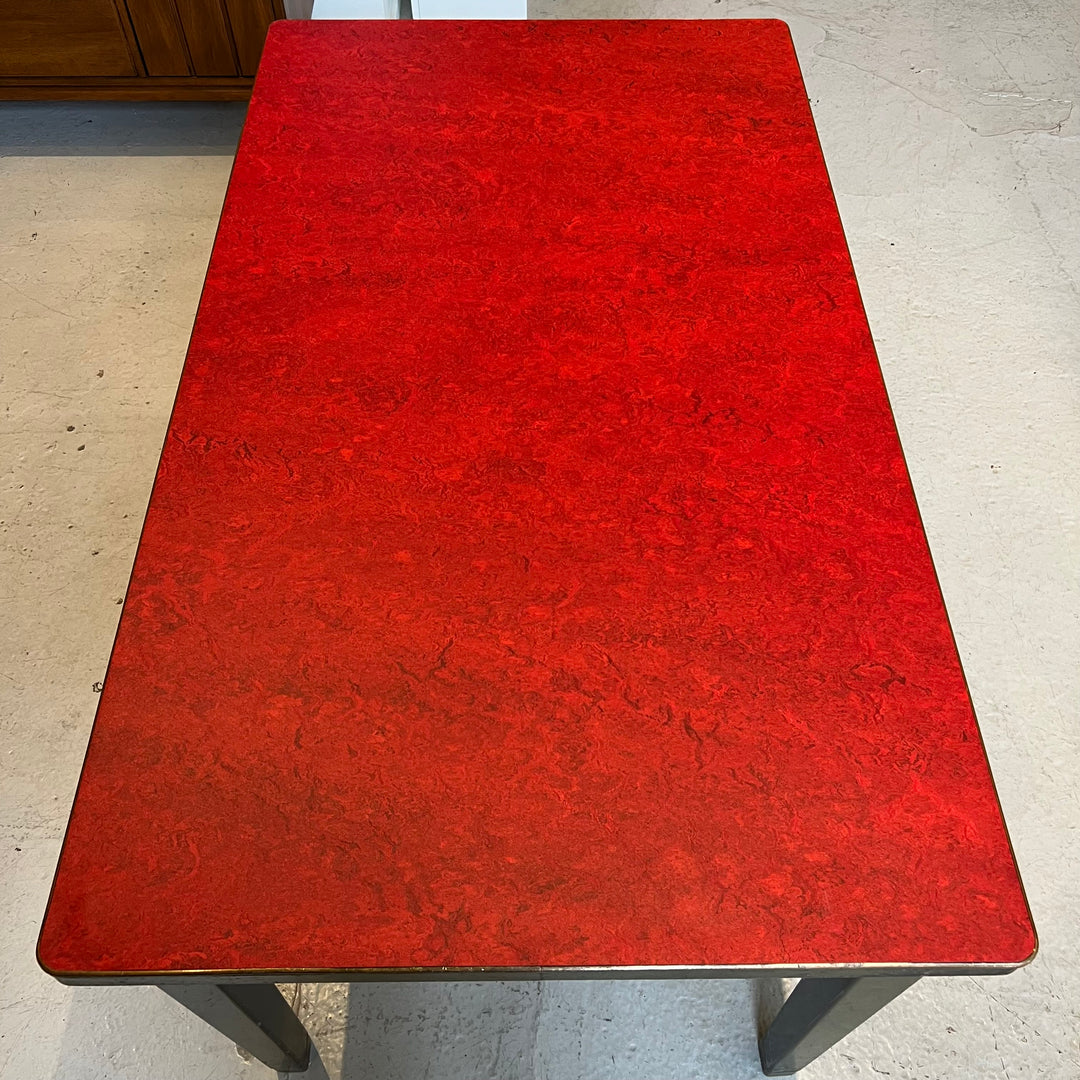 1920s-era General Fireproofing Steel Library Table w/New Lino