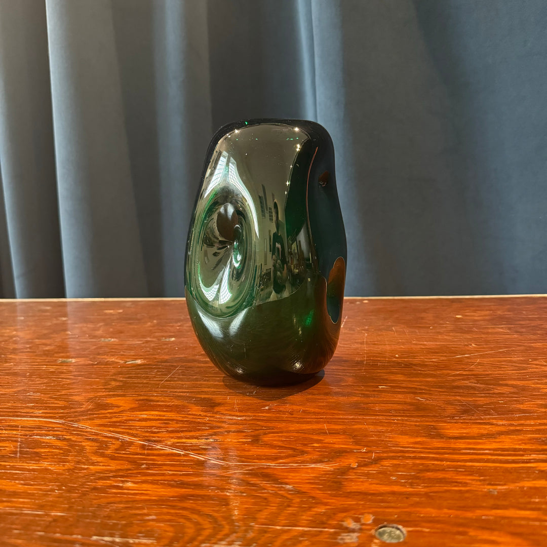 Dark Green Blenko Green Vase