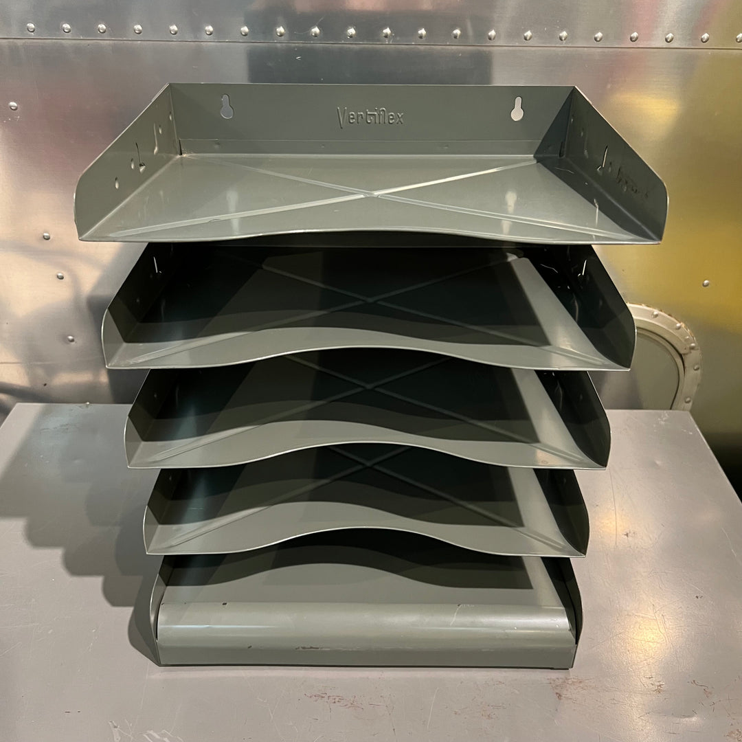 Vertiflex Gray 5-Tier Metal Paper Sorter