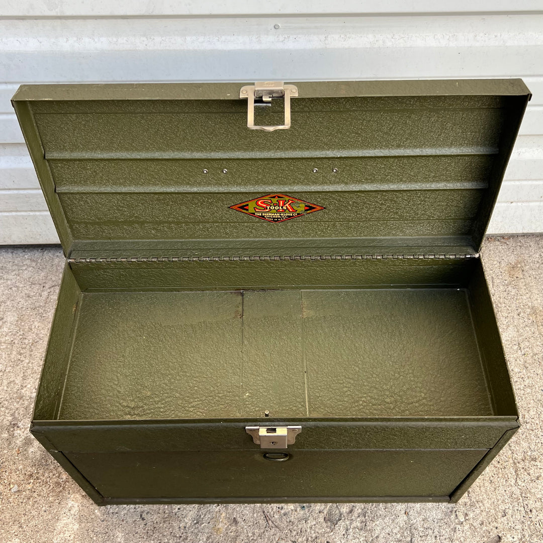 Vintage Sherman-Klove Metal Multi-Drawer Toolbox