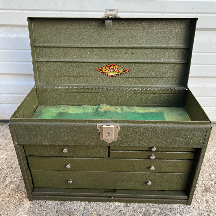 Vintage Sherman-Klove Metal Multi-Drawer Toolbox