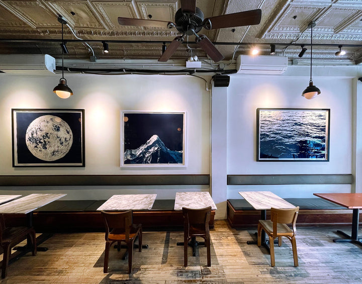 Large Cyanotype Lunar Map - Mariano Chavez